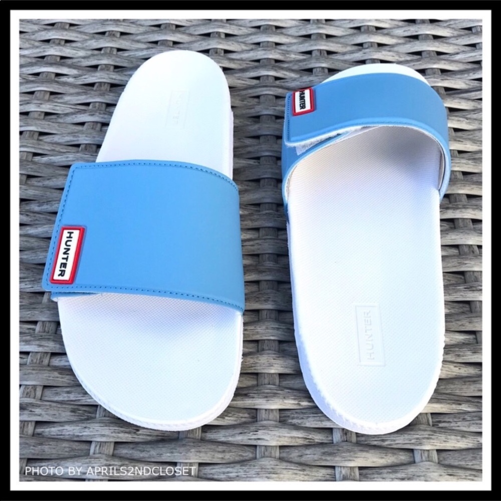 HUNTER SLIDES SANDALS SPORT FLATS SLIP ONS - Picture 5 of 8